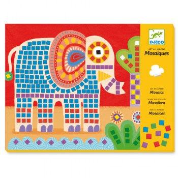 Penová mozaika slon a slimák